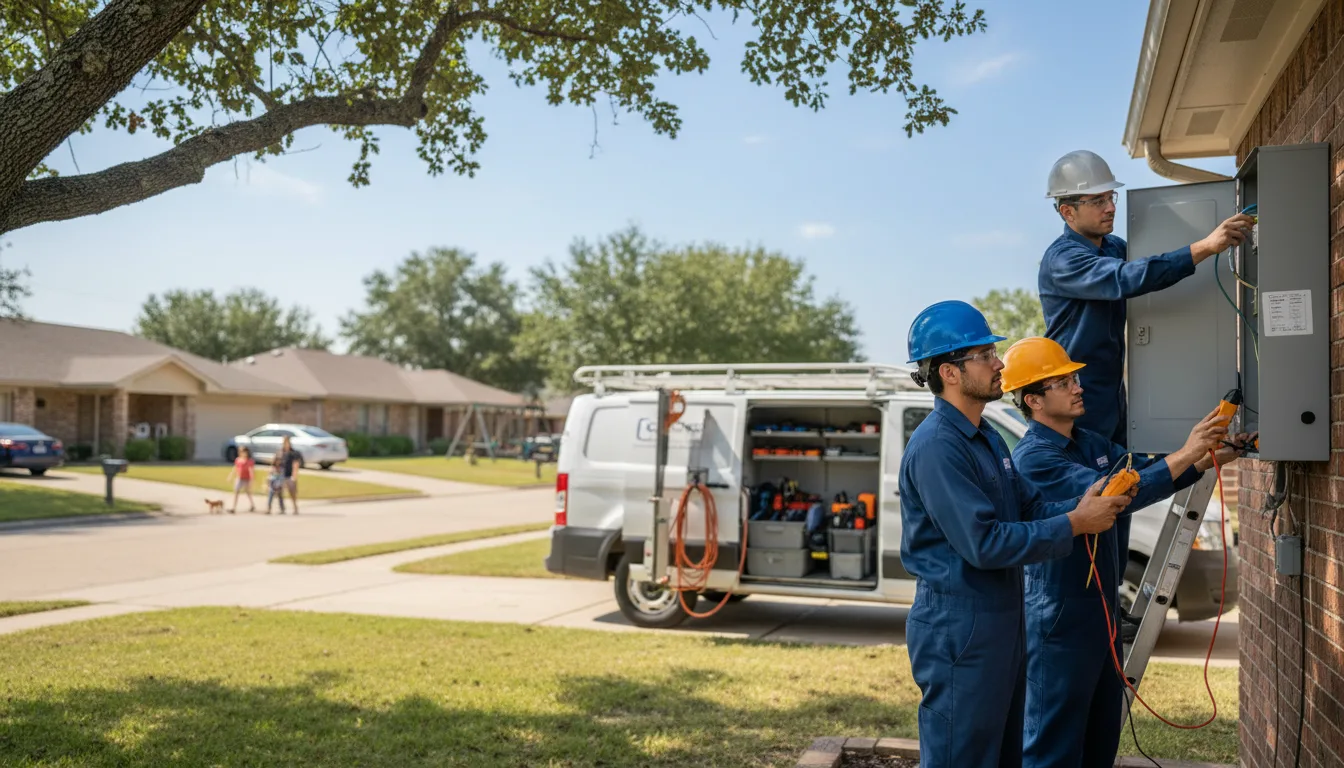 Certified electrician providing emergency electrical services in Alden, KS